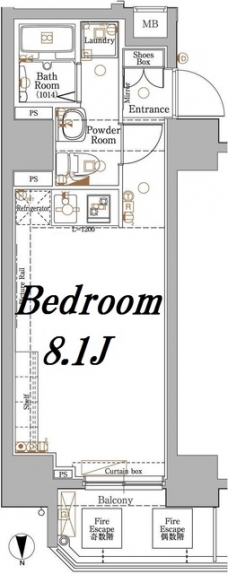 アクサス東京イーストレジデンスの間取り図