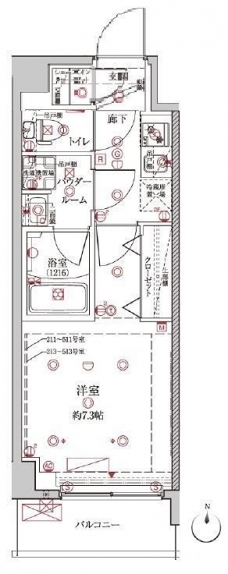 クレイシア板橋本町の間取り図