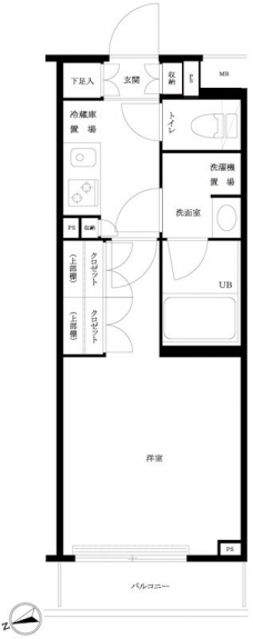 ルーブル大森西の間取り図