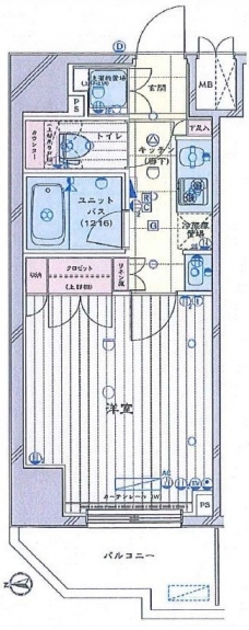 ルーブル板橋区役所前の間取り図