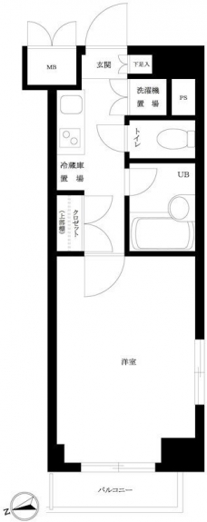 ルーブル渋谷松濤の間取り図