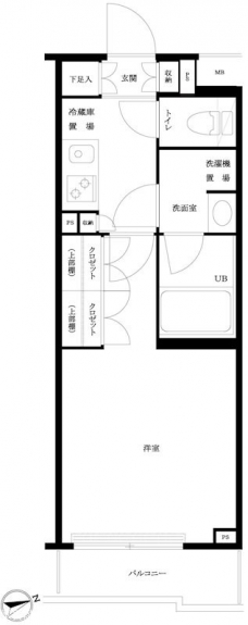 ルーブル大森西の間取り図