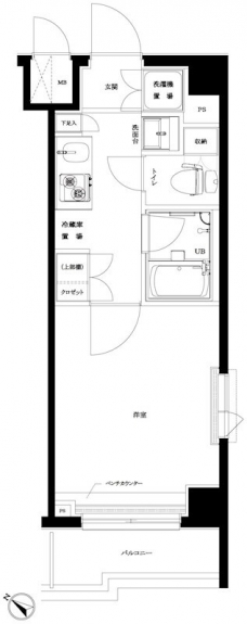 ルーブル旗の台弐番館の間取り図