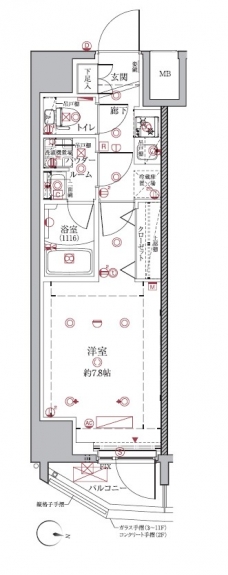 クレイシア板橋本町の間取り図