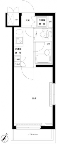 ルーブル多摩川伍番館の間取り図