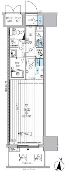 ランドステージ両国の間取り図