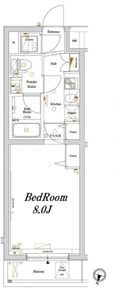 アクサス新宿の間取り図