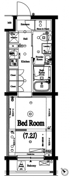 アクサス西巣鴨の間取り図