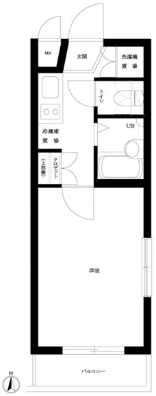 ルーブル中目黒の間取り図