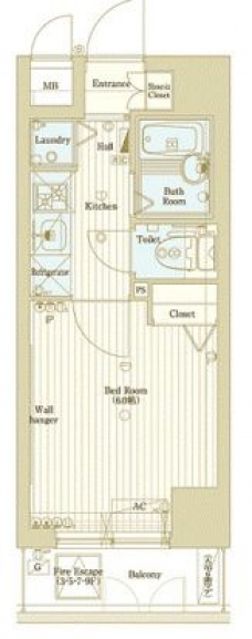 グラントゥルース上落合の間取り図