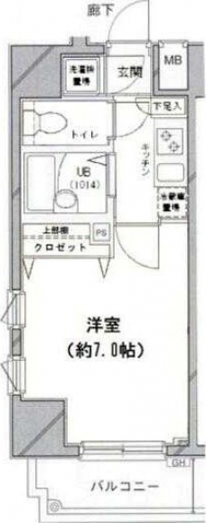 菱和パレス笹塚の間取り図