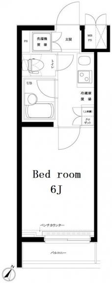 ルーブル多摩川伍番館の間取り図