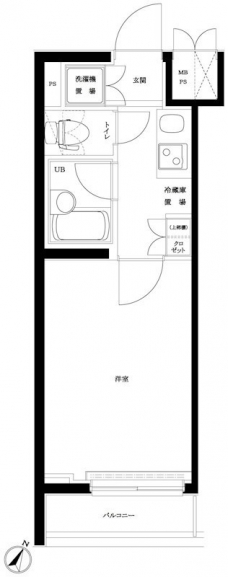 ルーブル多摩川伍番館の間取り図