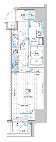 メインステージ入谷IVの間取り図