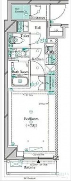 ガリシア新宿西落合IIの間取り図