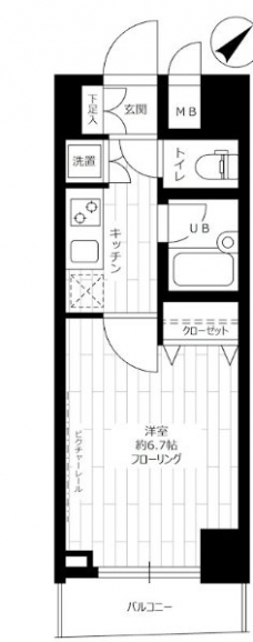 ステージファースト三軒茶屋IIの間取り図