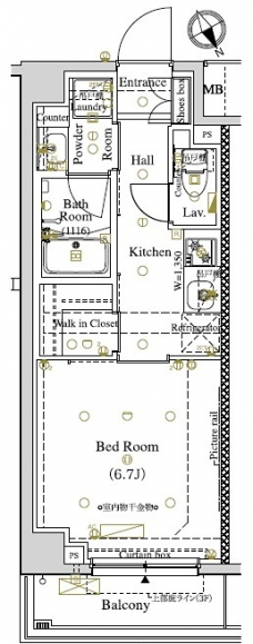 ARKMARK東大井の間取り図