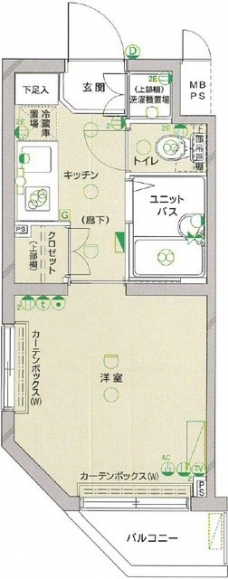 ルーブル芦花公園の間取り図