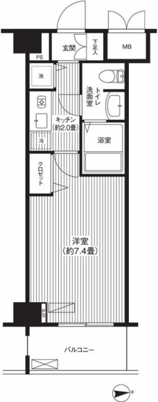 フォルマーレ新中野の間取り図