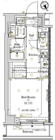 ARKMARK東大井の間取り図