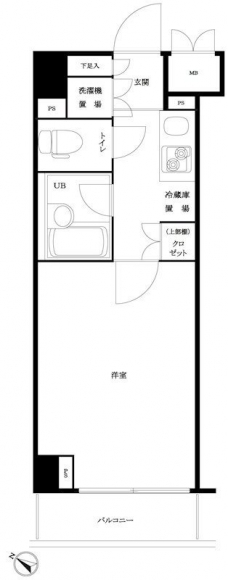 ルーブル大塚伍番館の間取り図