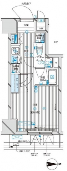 メインステージ西蒲田の間取り図