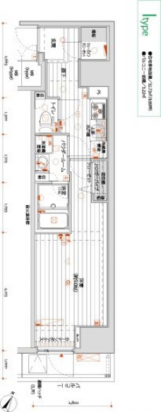 メインステージ千代田岩本町コモデの間取り図