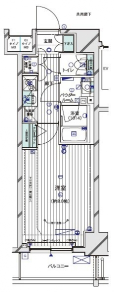 メインステージTOKYO・NORTH HY’sの間取り図
