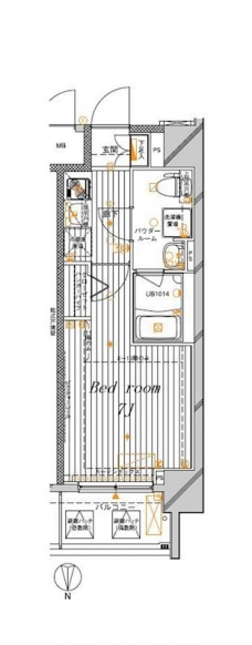 メインステージ大森北の間取り図