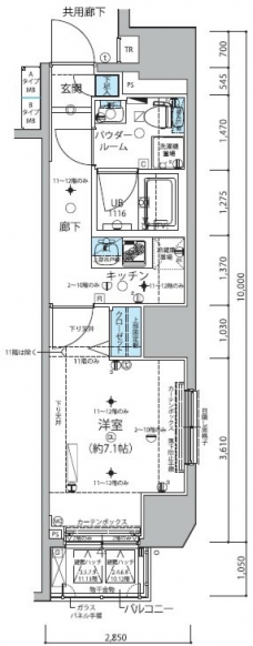 メインステージ信濃町の間取り図