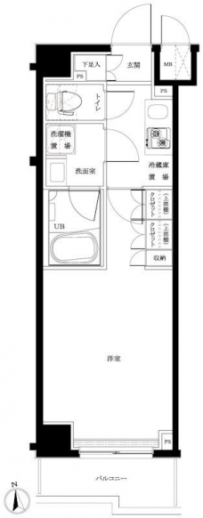 ルーブル練馬伍番館の間取り図