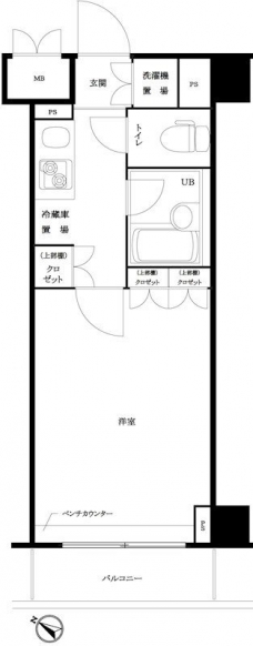 ルーブル大塚伍番館の間取り図