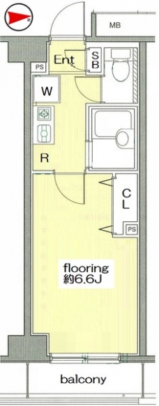 メゾンエクレーレ新宿西戸山の間取り図