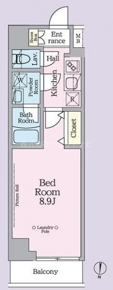 ＡＲＫＭＡＲＫ池袋本町の間取り図