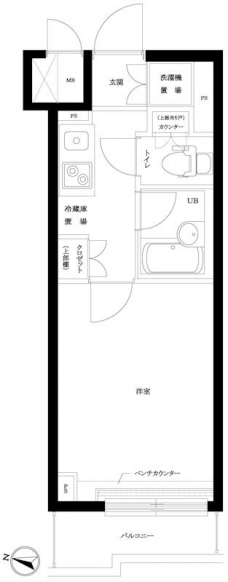 ルーブル明大前の間取り図