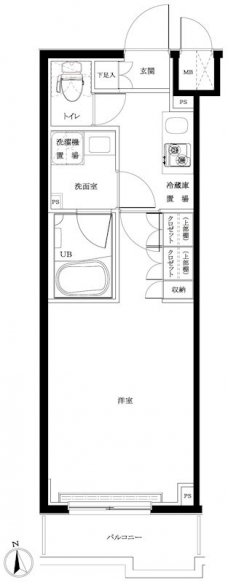 ルーブル練馬伍番館の間取り図