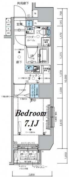 メインステージ信濃町の間取り図