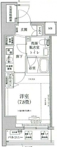 アイルイムーブル亀戸の間取り図