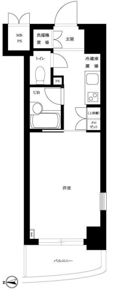 ルーブル蒲田壱番館の間取り図