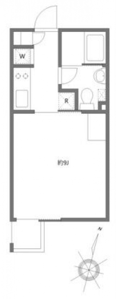 アレーロ幡ヶ谷IIの間取り図