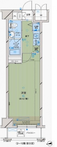 メインステージ大山の間取り図