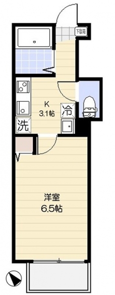 サザンフロント常盤台の間取り図