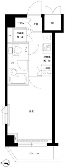ルーブル大塚弐番館の間取り図