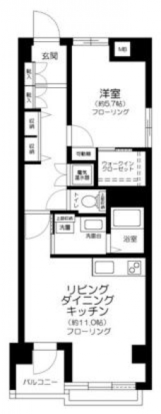 ライオンズマンション亀戸の間取り図