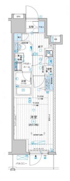 メインステージ入谷IVの間取り図