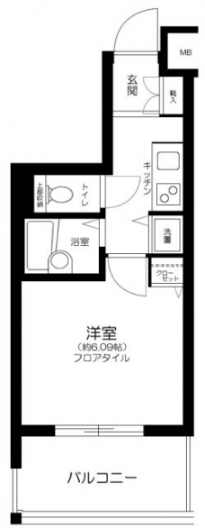 アヴァンツァーレ新宿ピアチェーレの間取り図