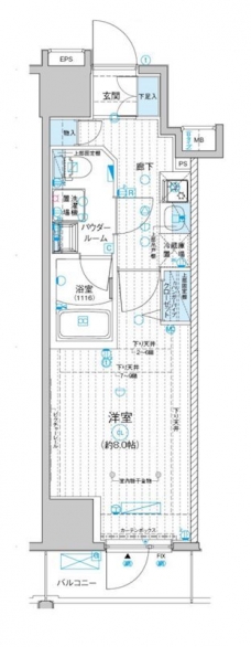 メインステージ入谷IVの間取り図