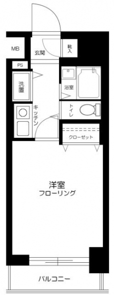 アドリーム千駄木の間取り図