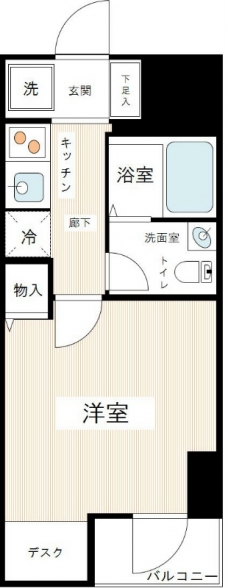 アクシルコート新大橋の間取り図