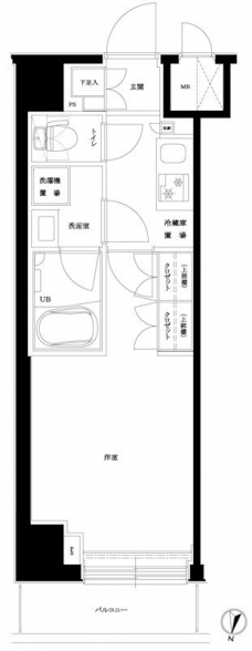 ルーブル東十条の間取り図